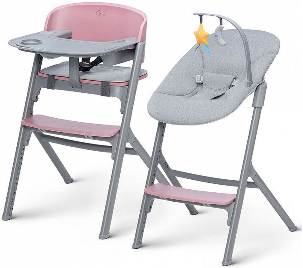 Set scaun de masa si sezlong KinderKraft - Livy and Calmee, Roz