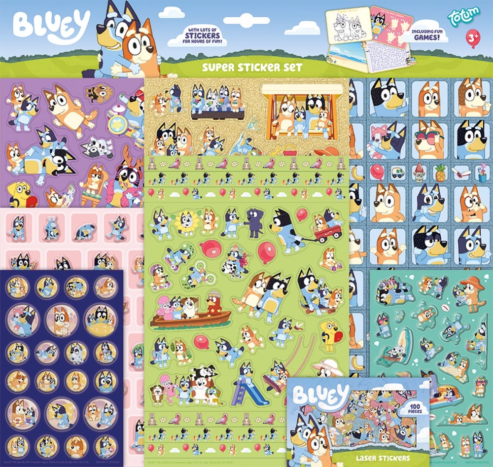 Super set de stickere Totum - Bluey