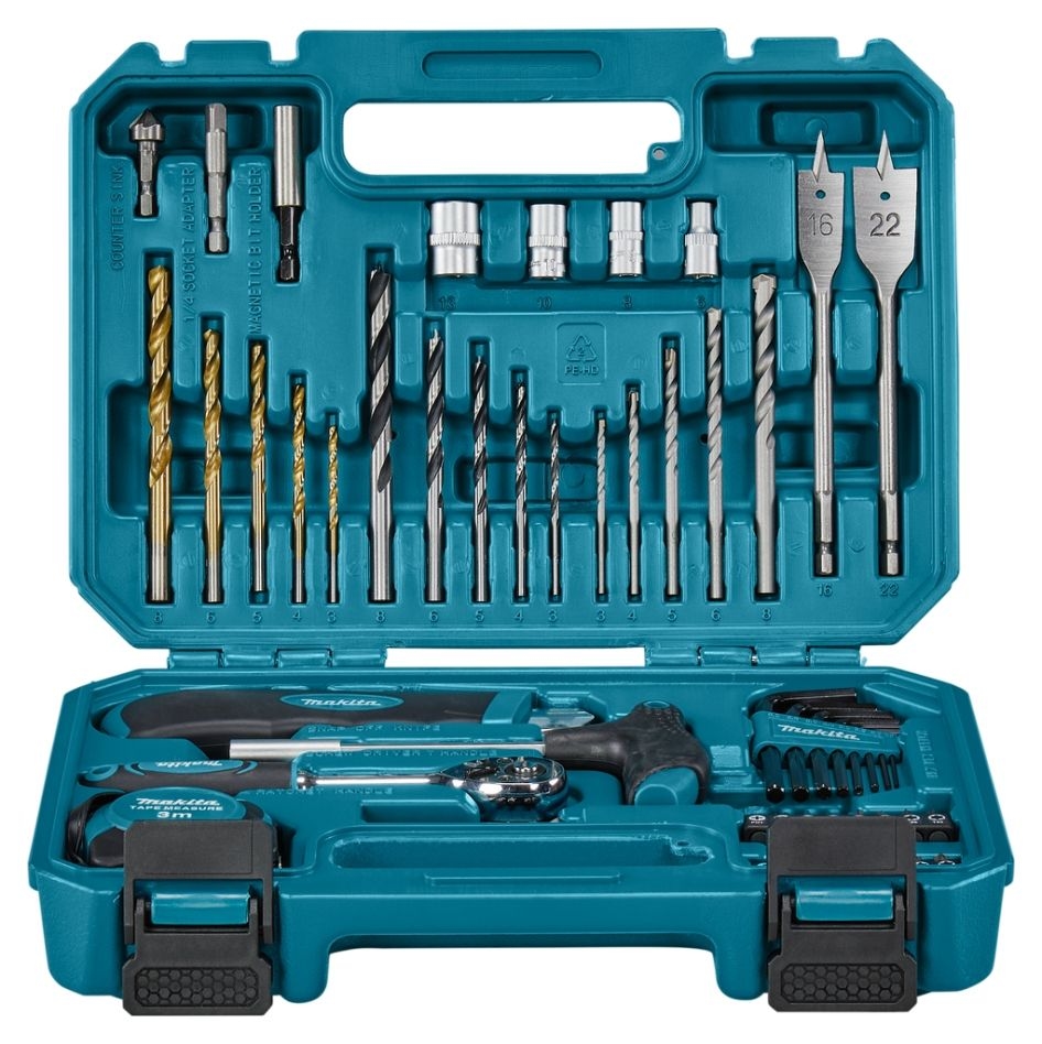 Set de burghie și biți Makita - E-15095, 60 piese