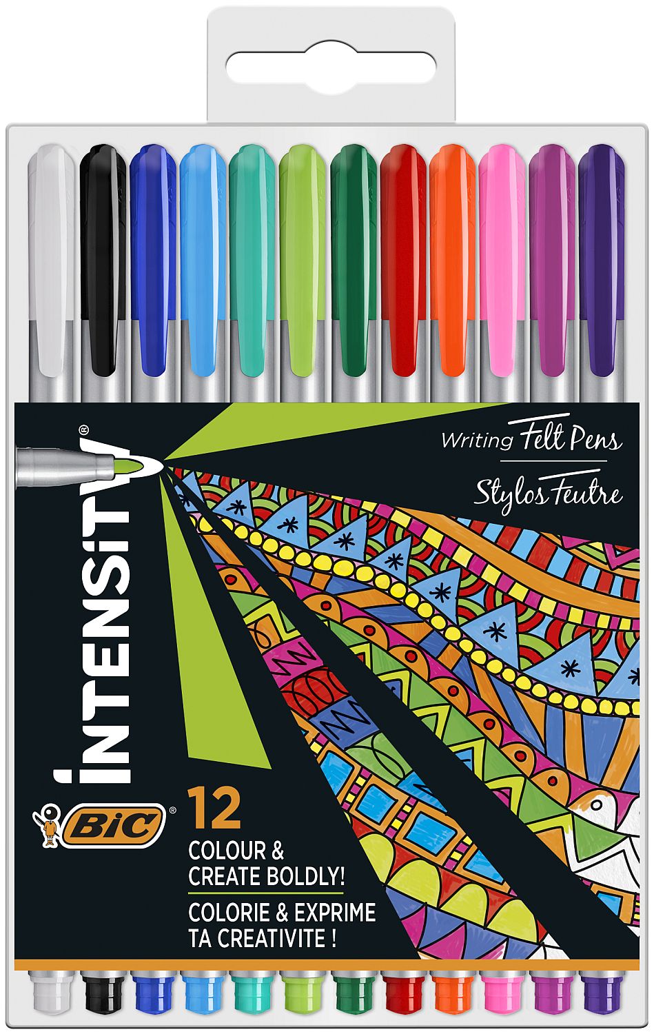 Set de linere colorate BIC Intensity - 0.8 mm, 12 buc