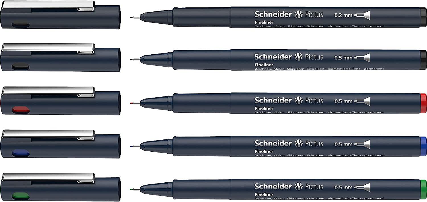 Set linere Schneider - Pictus, 8 buc