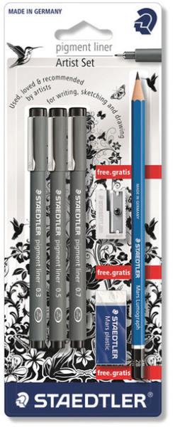 Set linere Staedtler - Pigment Liner, 6 buc.