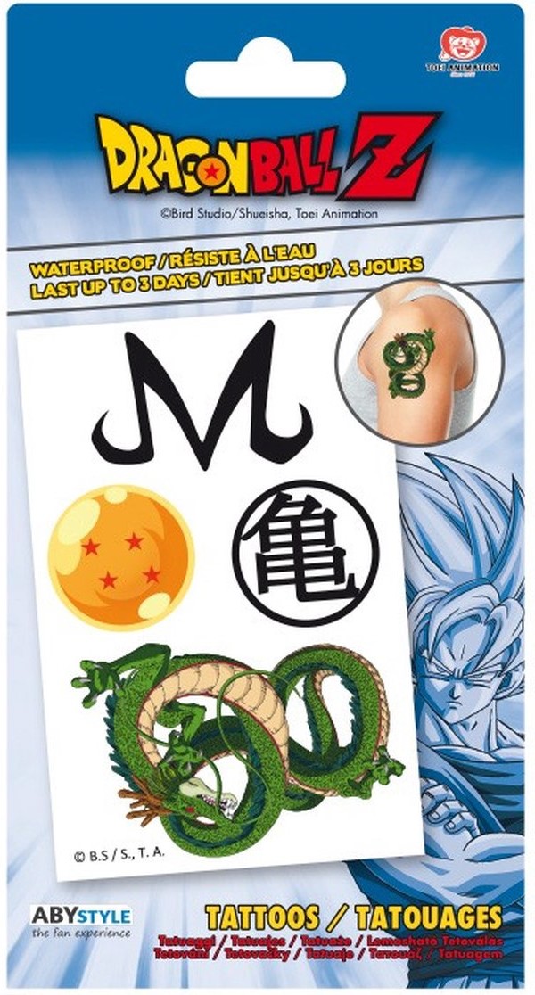 Set tatuaje ABYstyle Animation: Dragon Ball - Emblems