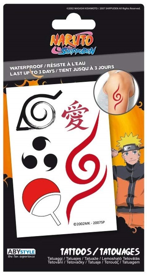 Kit de tatuaje ABYstyle Animation: Naruto Shippuden - Emblems