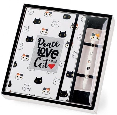 I-Total Cats A5 caiet și set de pixuri