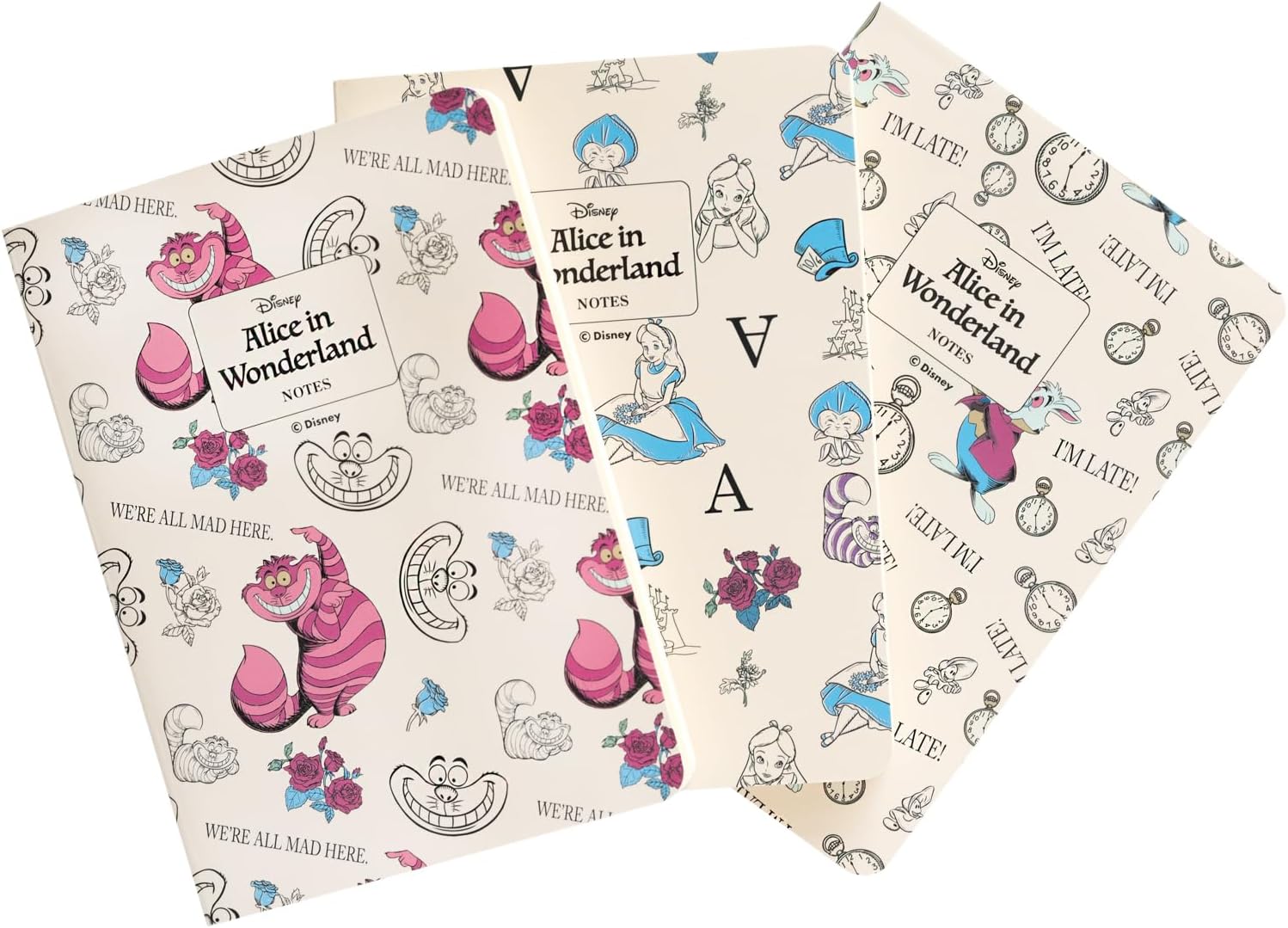 Set agende Erik Disney: Alice in Wonderland - Alice in Wonderland, format A6