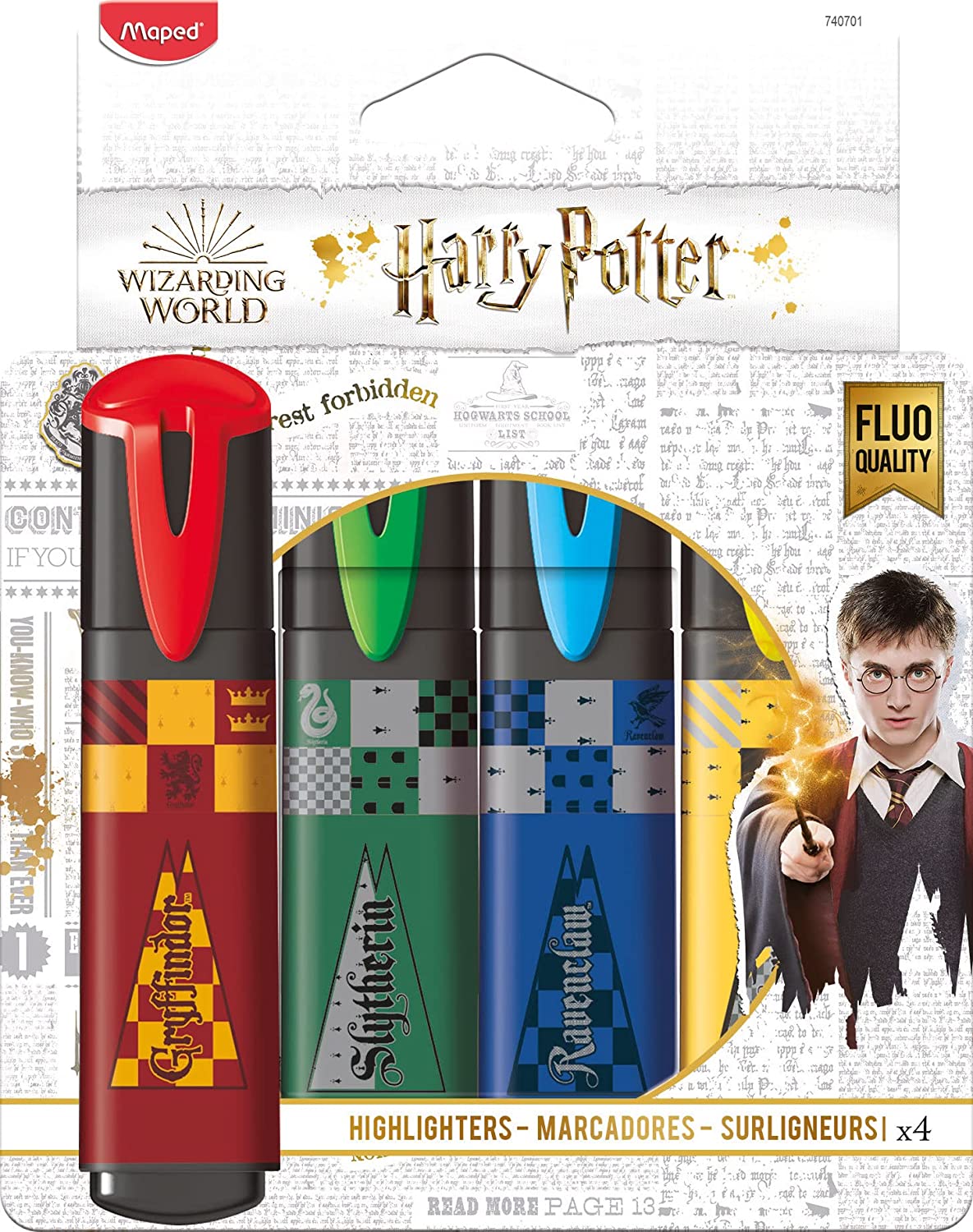 Set markere de text Maped Harry Potter - 4 culori