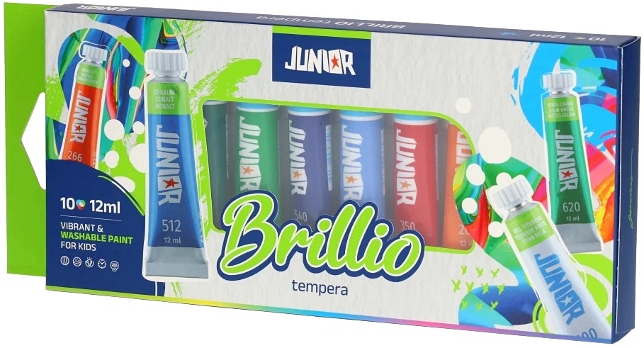 Tempera 12 ml 10 culori Junior Tempera 12 ml 10 culori Junior - imagine 2
