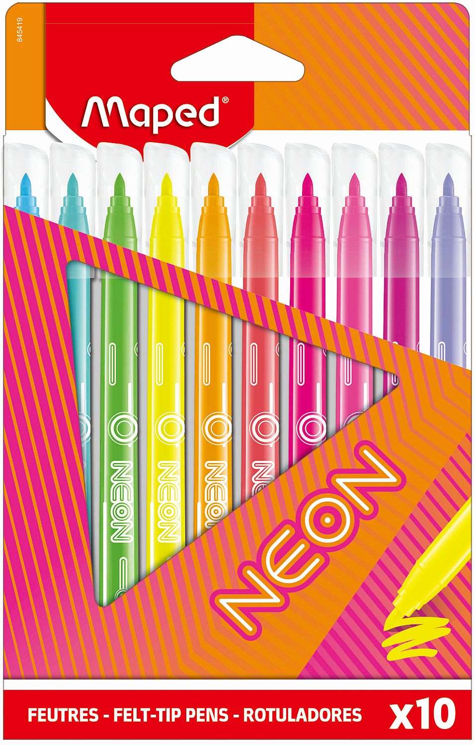 Set markere colorate  Maped Peps Neon - 10 culori