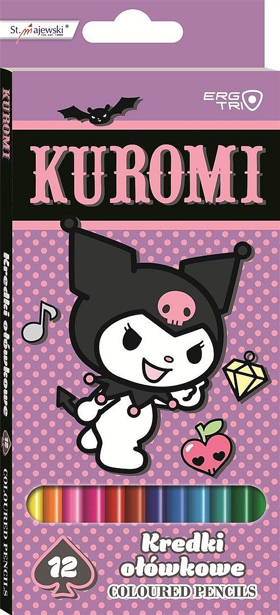 Set creioane colorate St. Majewski Kuromi - 12 culori