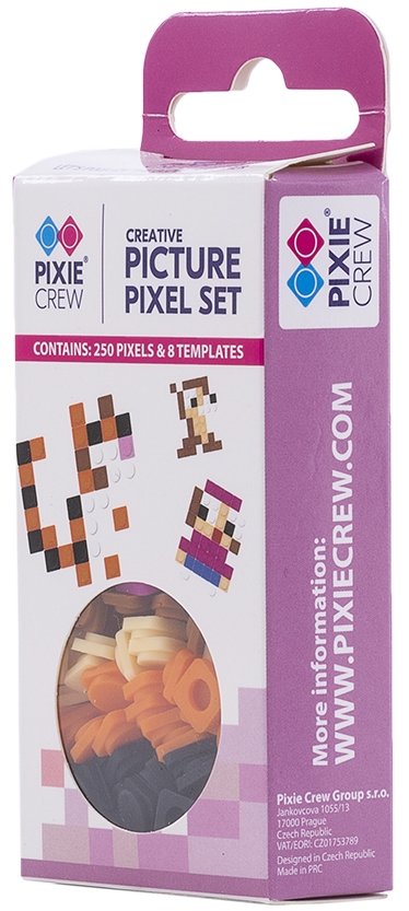 Set pixeli din silicon colorati Pixie Crew - Roz, 250 bucati