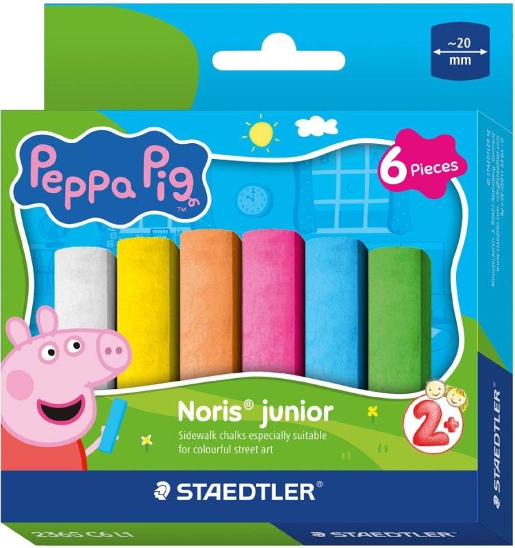 Set de crete colorate Staedtler Noris Junior - Peppa Pig - 6 culori