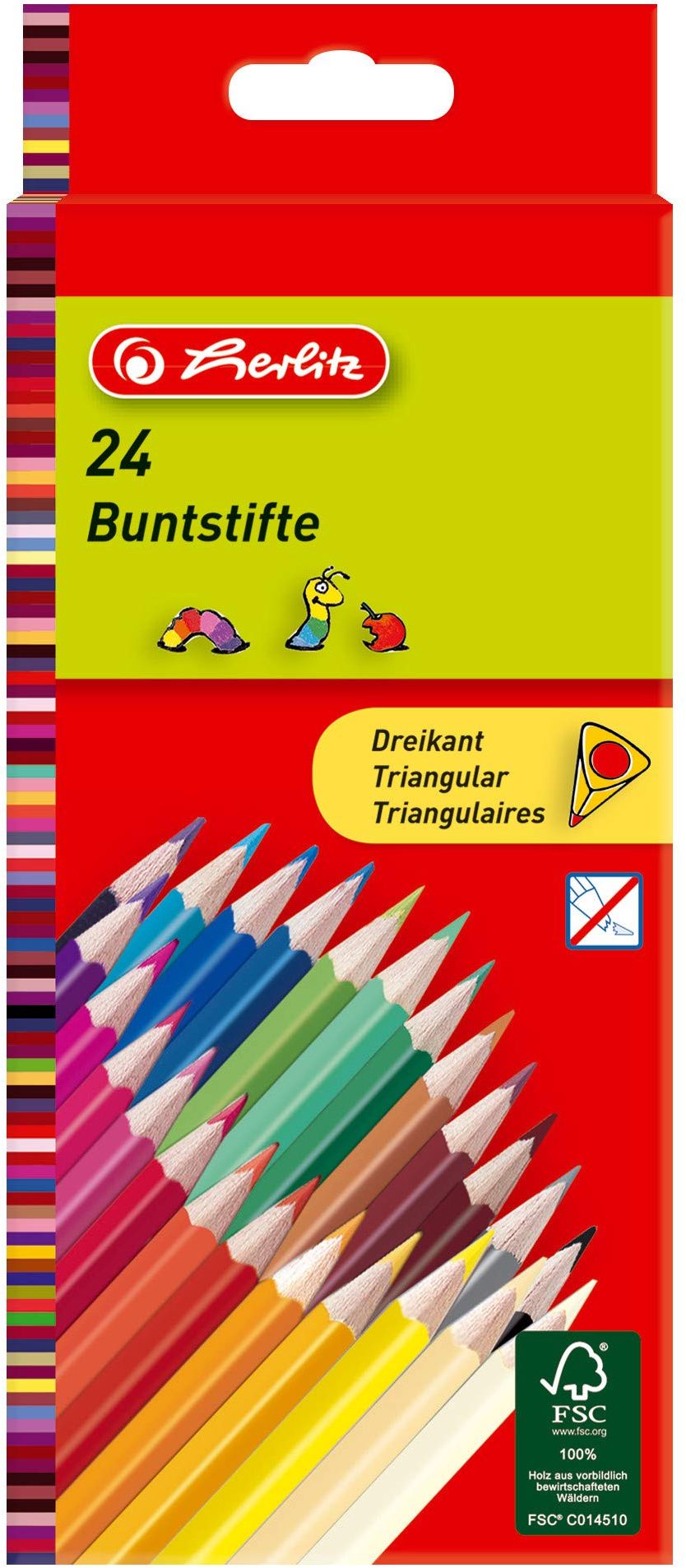 Creioane Colorate Triunghiulare 1 / 1, 24 Bucati, Pelikan - imagine 2