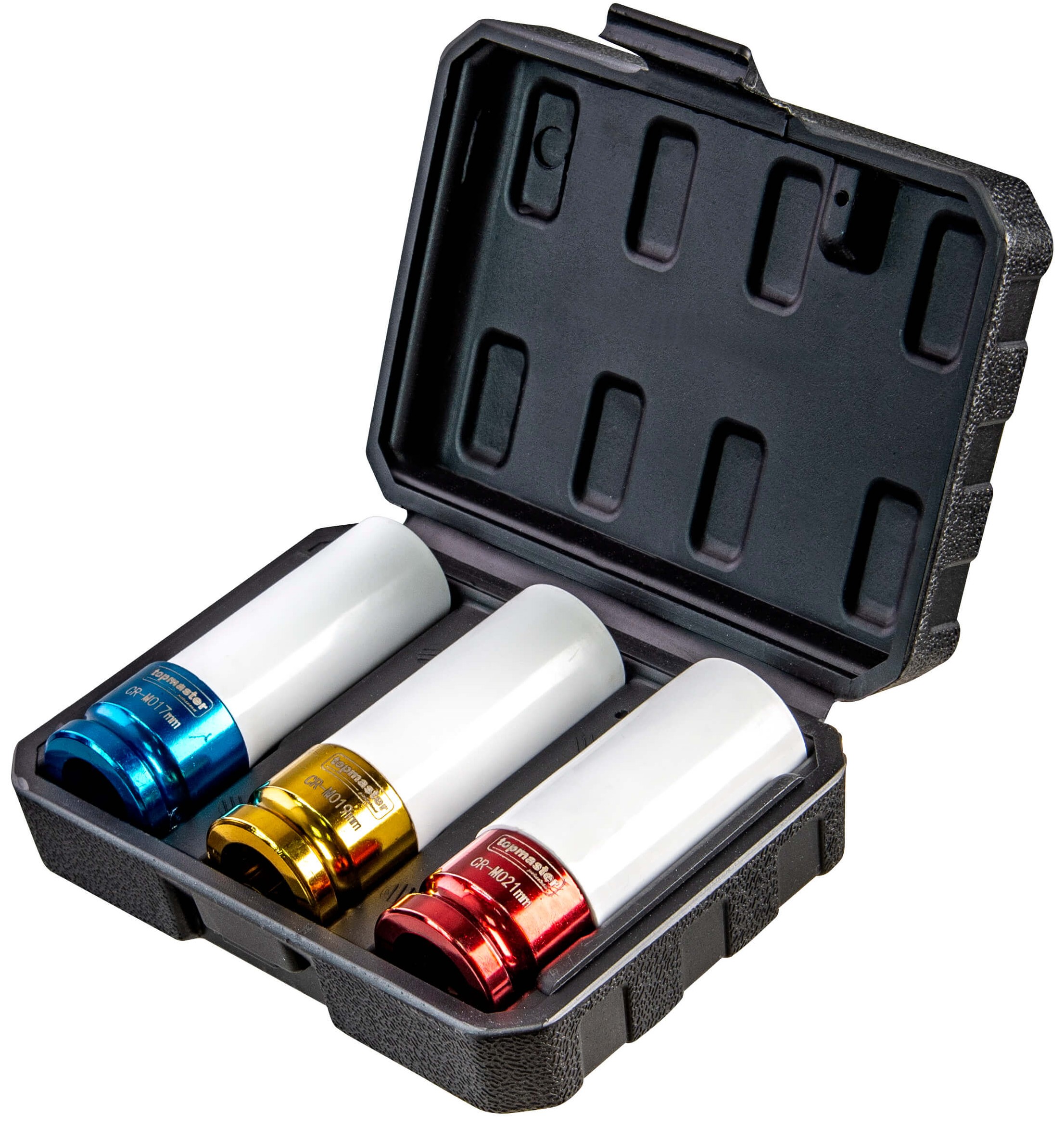 Set de tubulare impact pentru jante din aliaj Top Master - 17, 19 , 21 mm, 1/2''