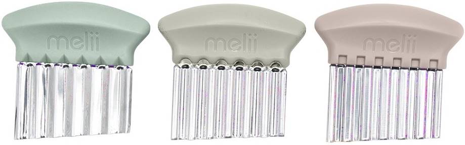 Set cuțite ondulate Melii - Sage, oatmilk & ivory, 3 buc.