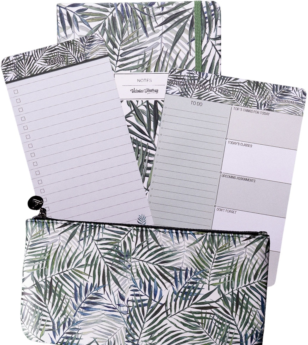 Set Victoria's Journals - un caiet A5 și o trusa, Spring