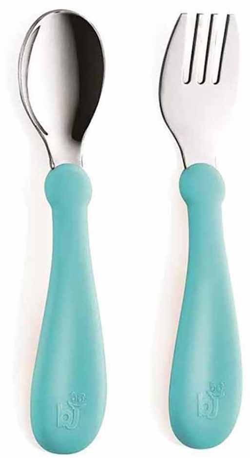 Set furculiță și lingură BabyJem - Blue