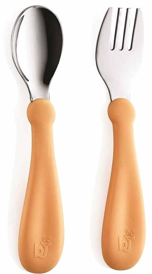 Set furculiță și lingură BabyJem - Orange