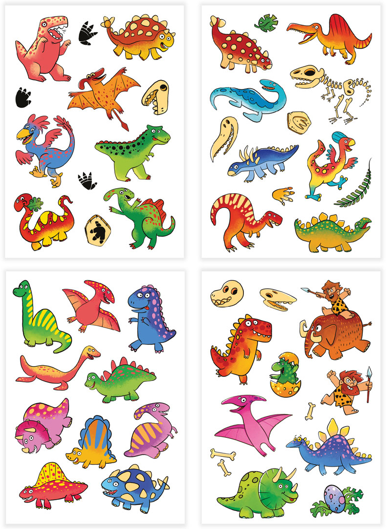 Set de tatuaje temporare  Dodo - Dinotime