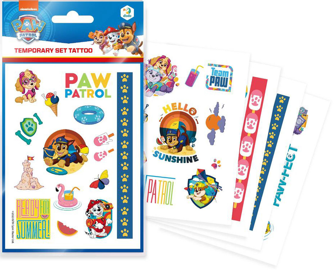 Set de tatuaje temporare  Dodo - Paw Patrol, Ready For Summer