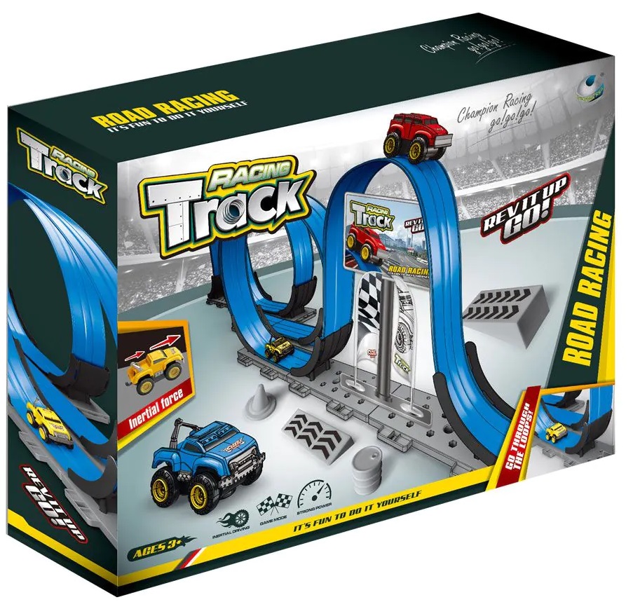 Yifeng Racing Track Set - Pistă cu 2 bucle și mașină