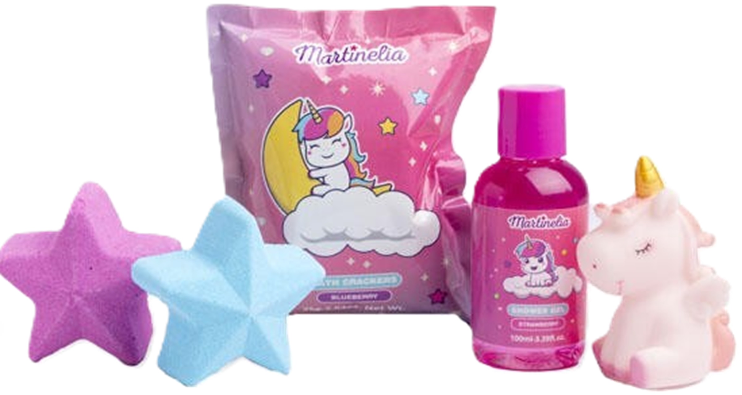 Set de baie Little Unicorn - Gel de duș și bombe de baie