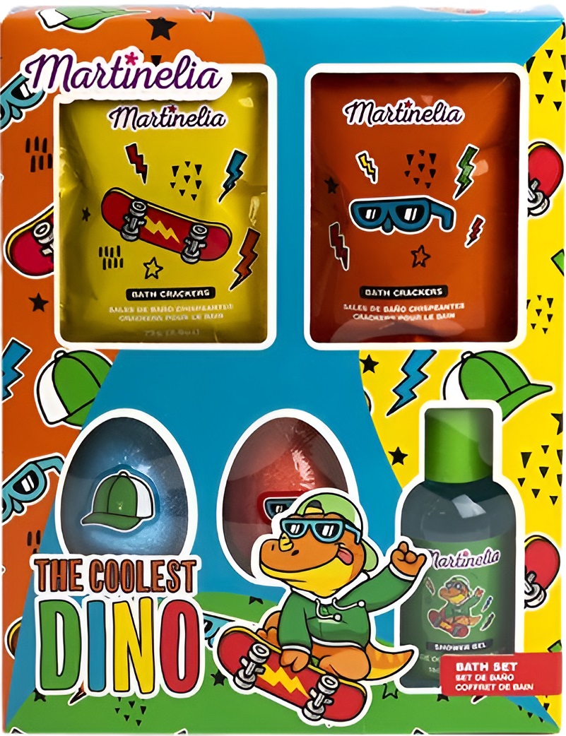 Set de baie pentru copii Martinelia - The Coolest Dino, 5 piese
