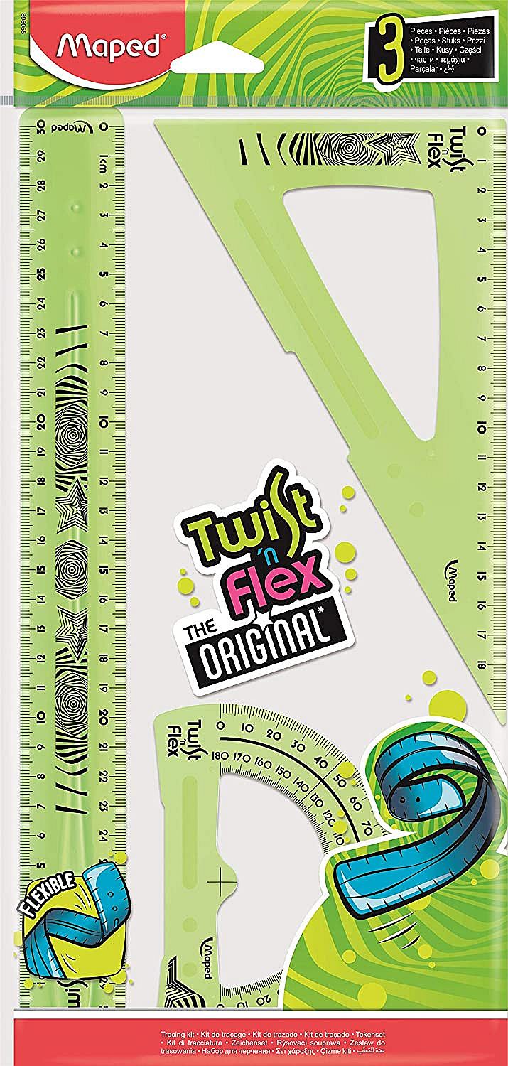 Set de desen tehnic Maped Twist'n Flex - 3 piese, sortiment