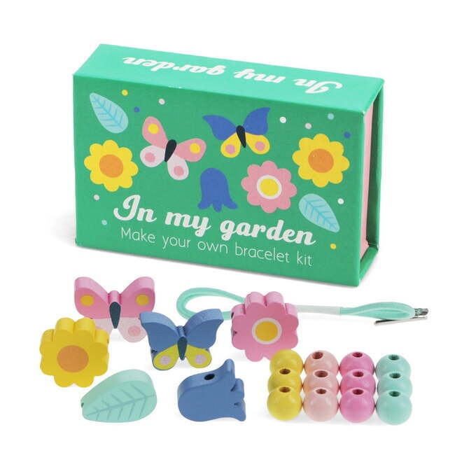 Set pentru brățări cu mărgele din lemn Rex London – Grădina colorată