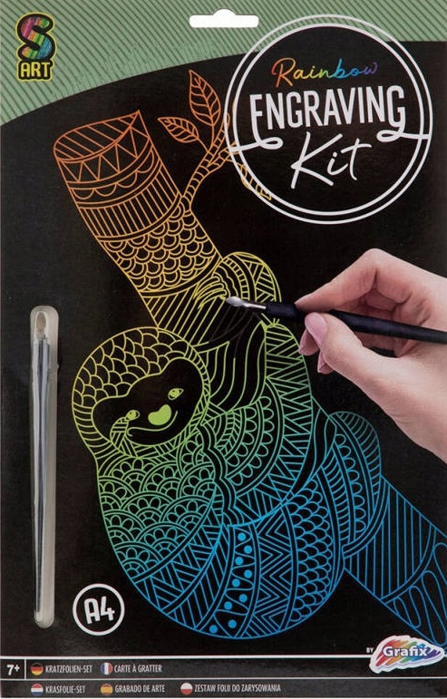 Kit de răzuit Grafix - Leneș, A4