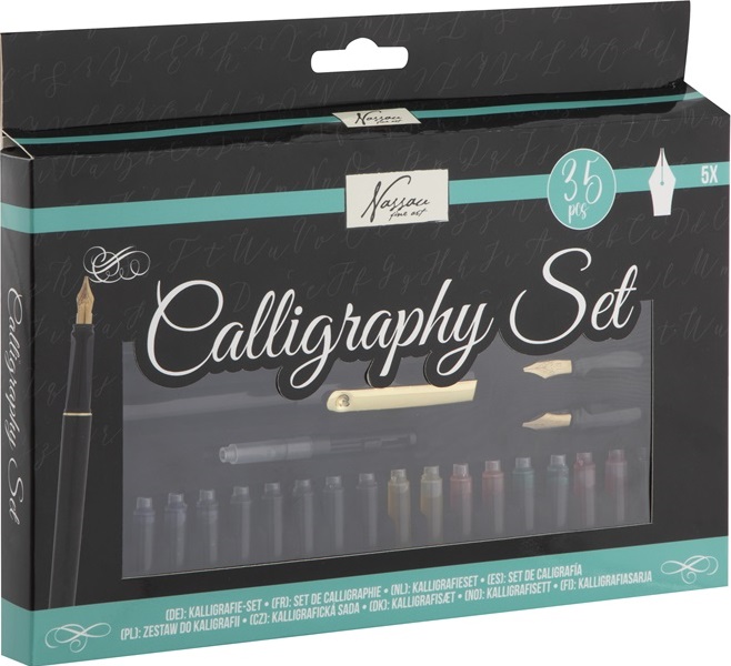 Set de caligrafie Nassau - 35 piese