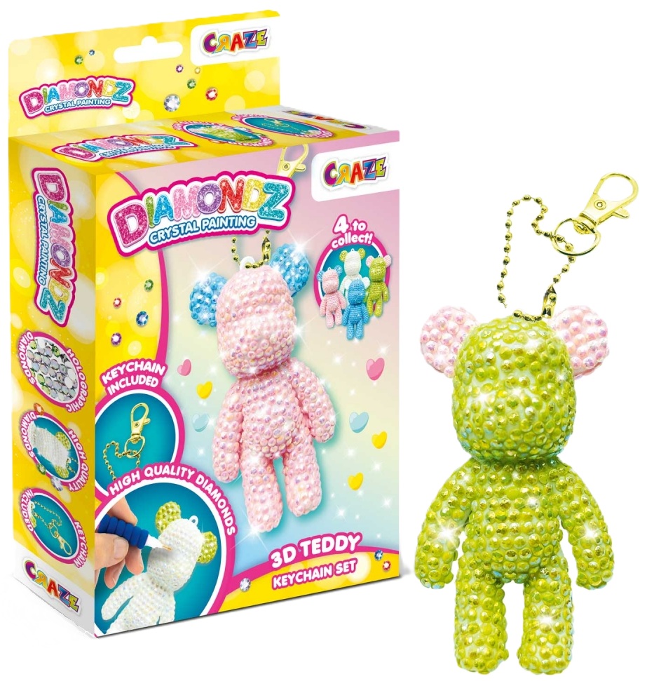 Set de breloc Craze Diamondz - Ursuleț de pluș