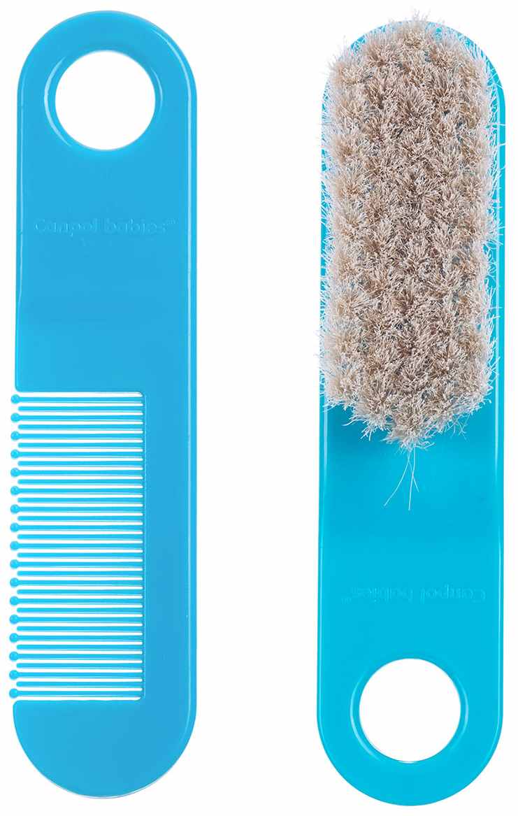 Set pentru par Canpol - Din păr natural moale, albastru