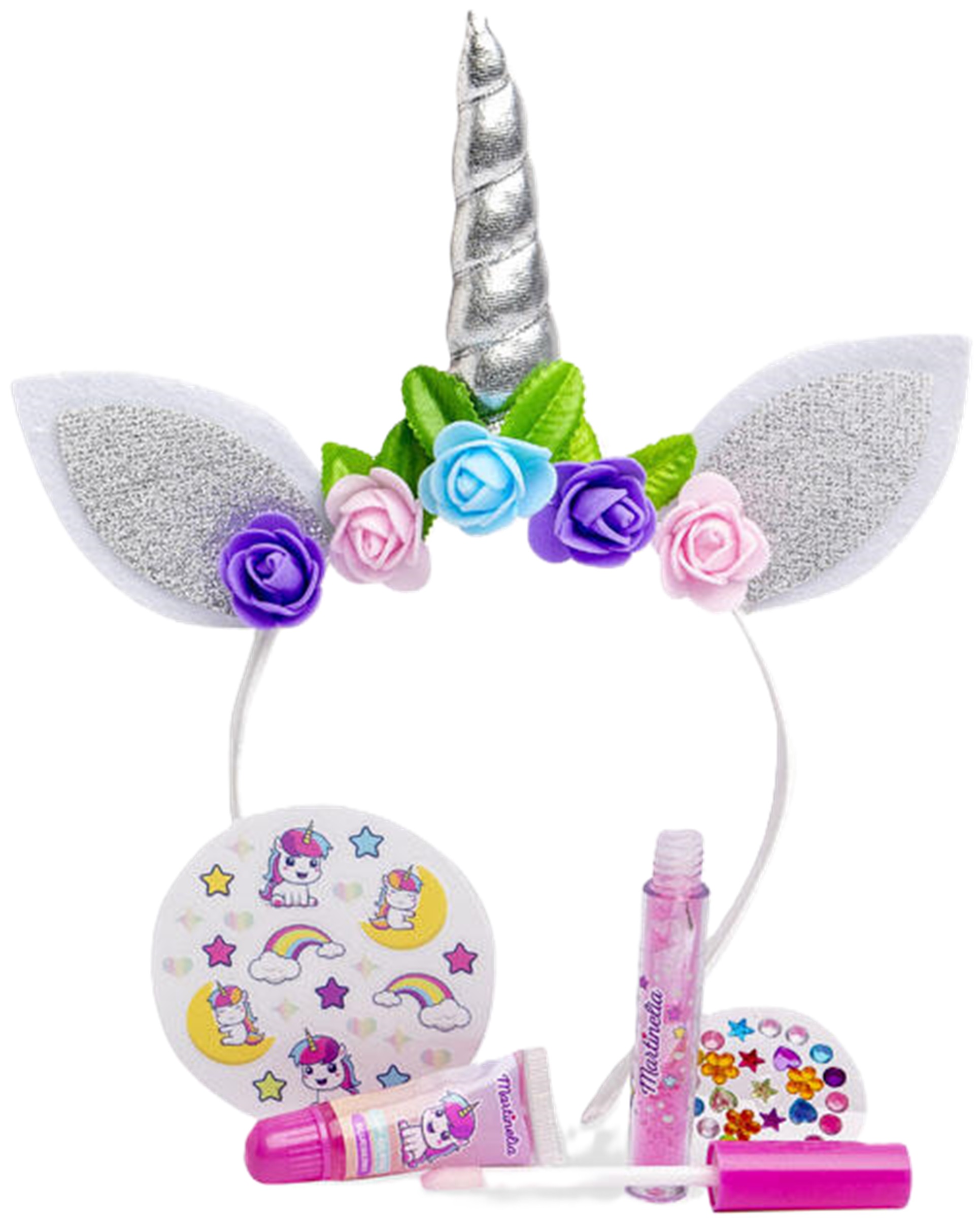 Set de înfrumusețare Martinelia Little Unicorn - Tiara și luciu de buze