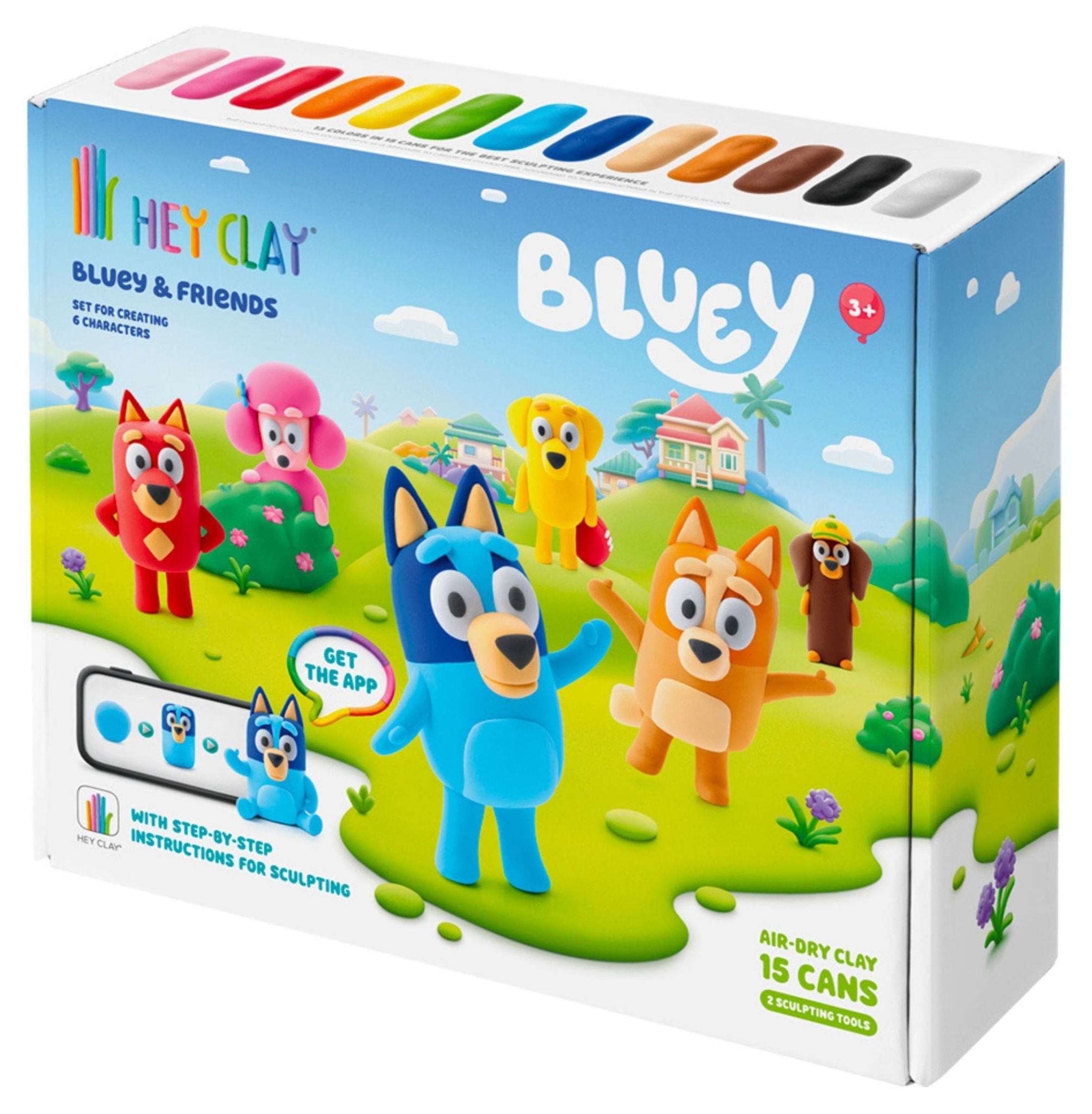 Set pentru modelaj cu lut Hey Clay - Bluey & Friends