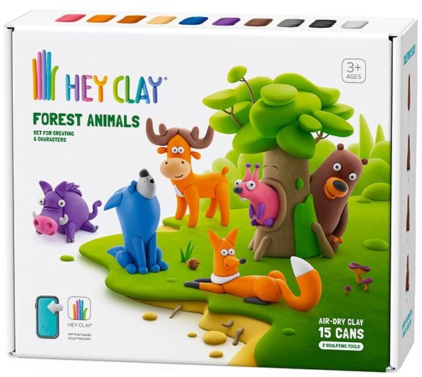 Trusă de modelat argilă  Hey Clay - Animale din pădure