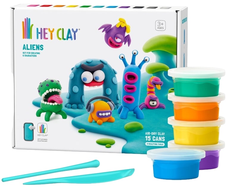 Trusă de modelat argilă  Hey Clay - Extraterestrii