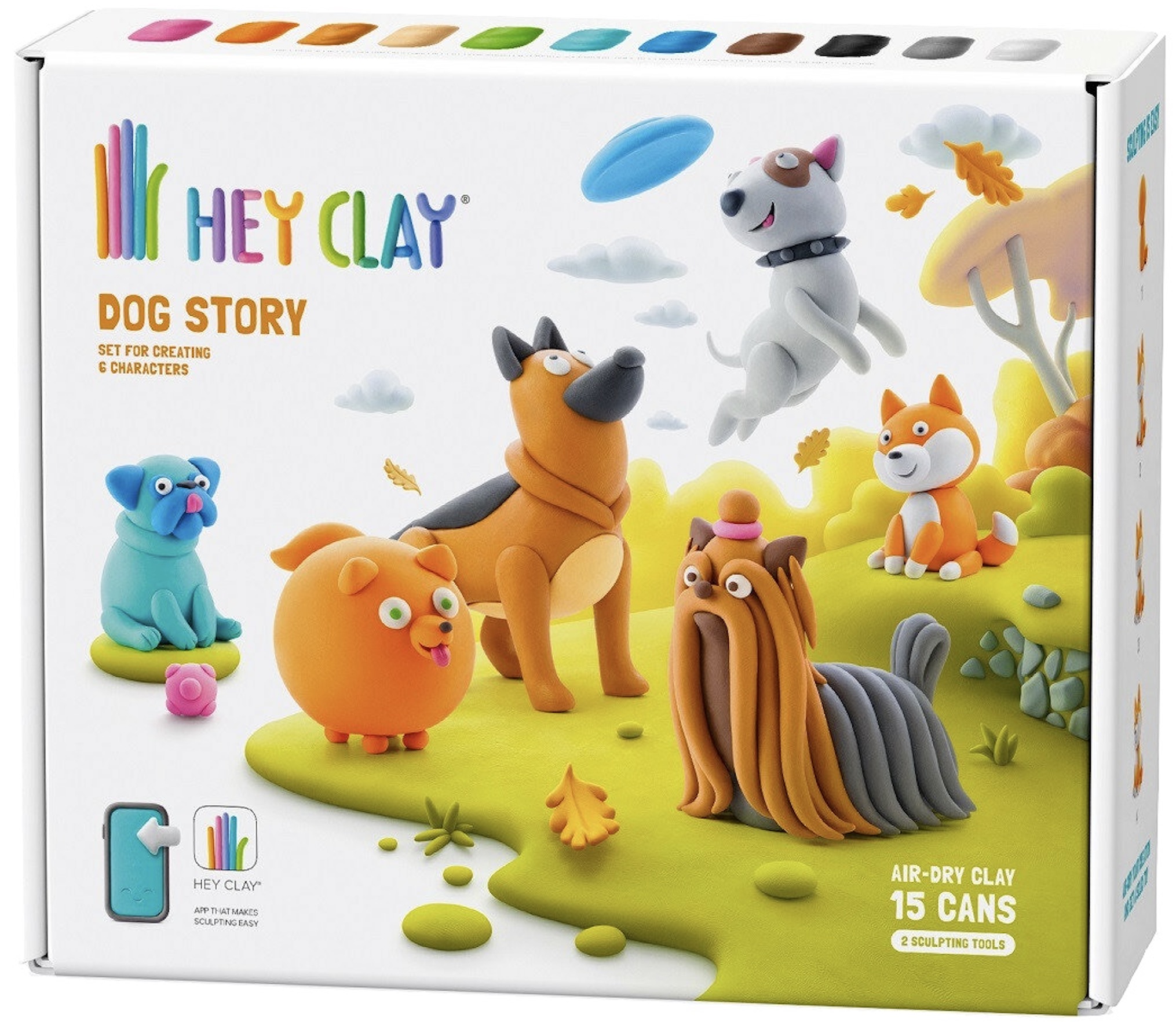 Trusă de modelat argilă  Hey Clay - Povești cu câini