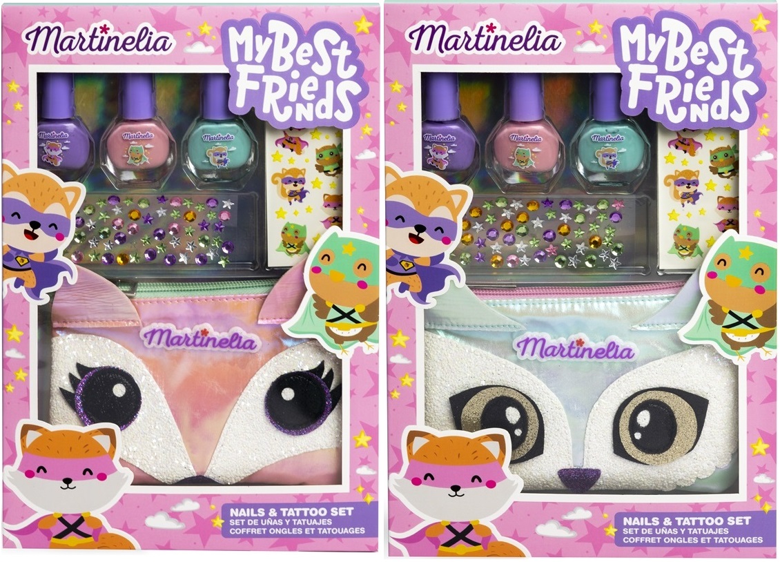 Trusă de unghii Martinelia My Best Friends - Cu tatuaje, sortiment