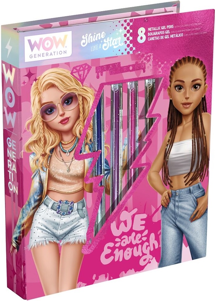 Set de colorat WOW Generation - Cu 8 pixuri cu gel