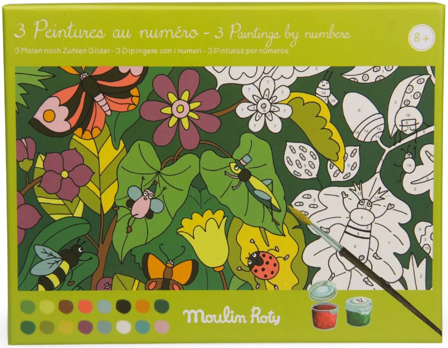 Kit de culoare după număr Moulin Roty - Botanică