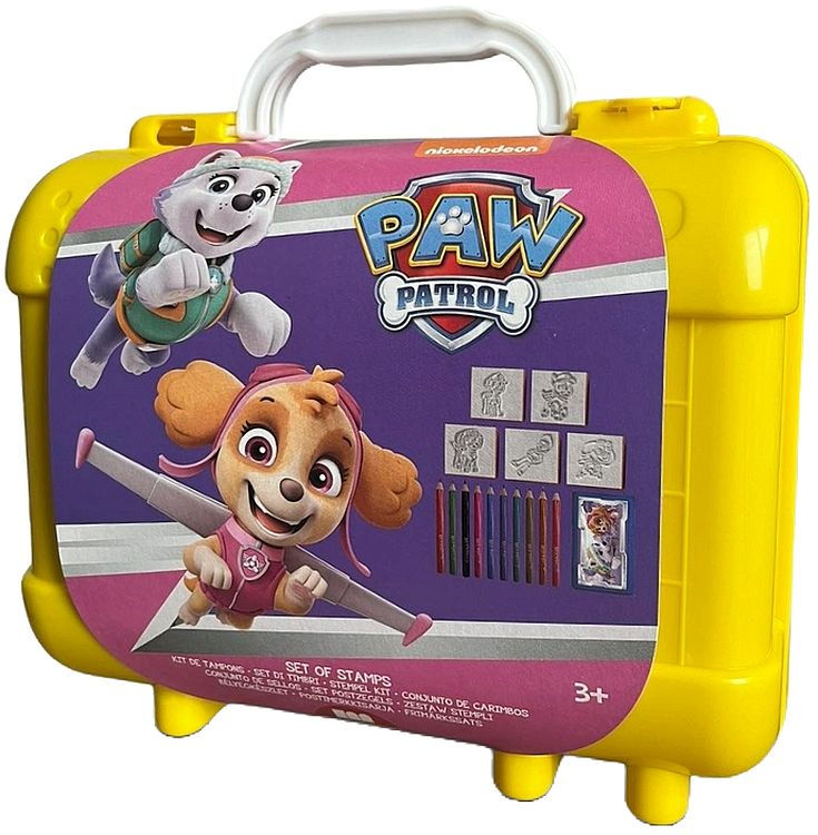 Set de colorat Multiprint Paw Patrol într-o valiză - Galben