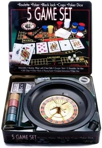 Set de poker Platinum Games - 5 în 1