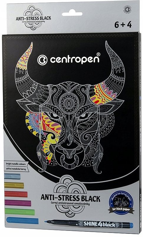 Set de desen Centropen Anti Stress - 10 piese