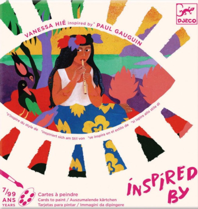 Set de desenat  Djeco - Inspra-te din Paul Gauguin