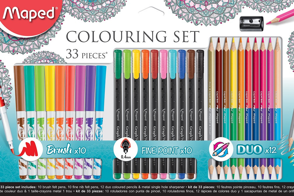 Set de colorat  Maped - 33 piese