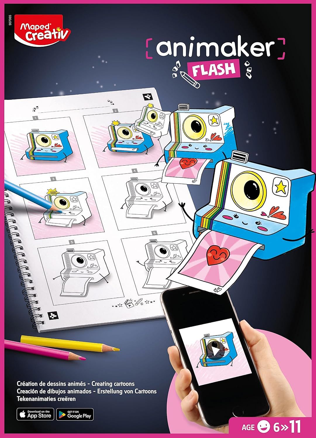 Set de desen Maped Creativ - Animaker Flash Poetic