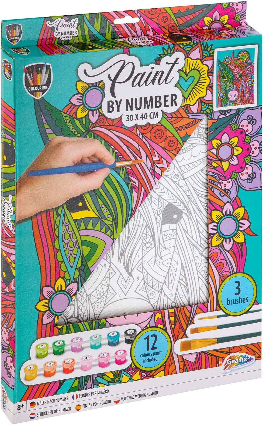Set Grafix Paint by Numbers - Unicorn
