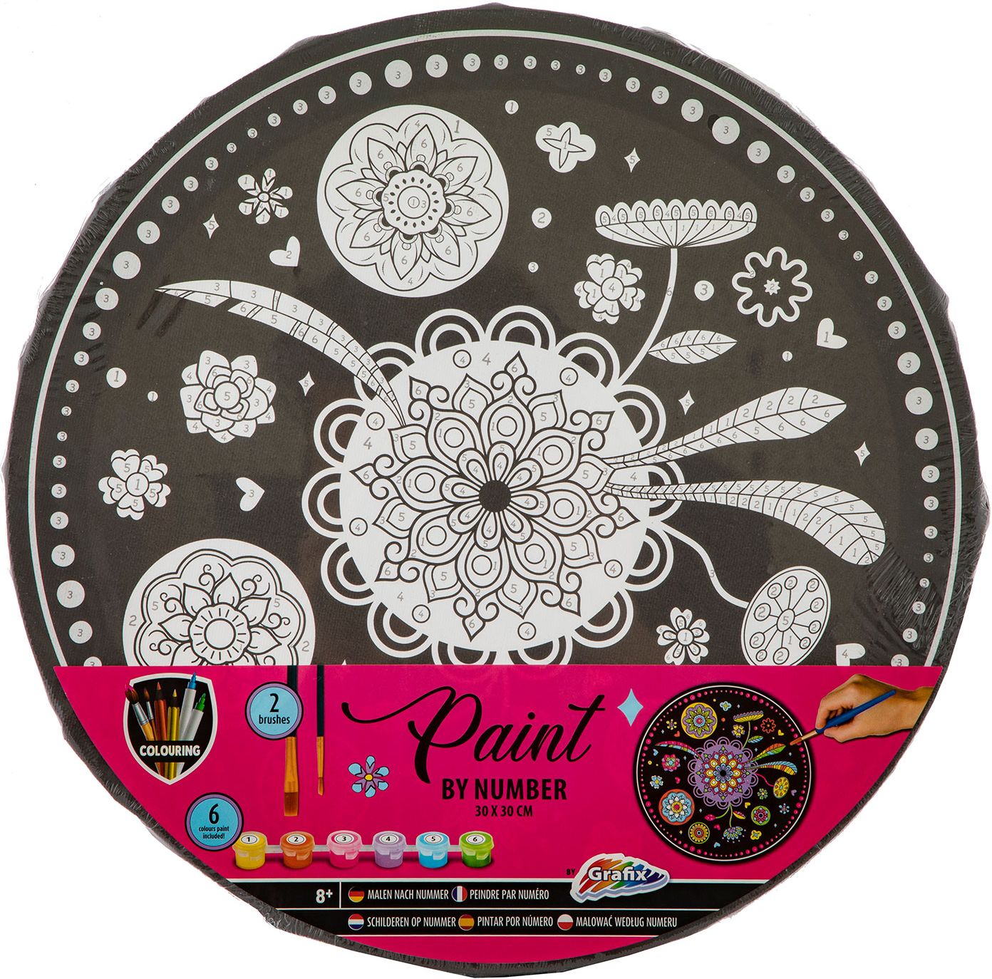 Set de pictură cu numere Grafix - Mandala