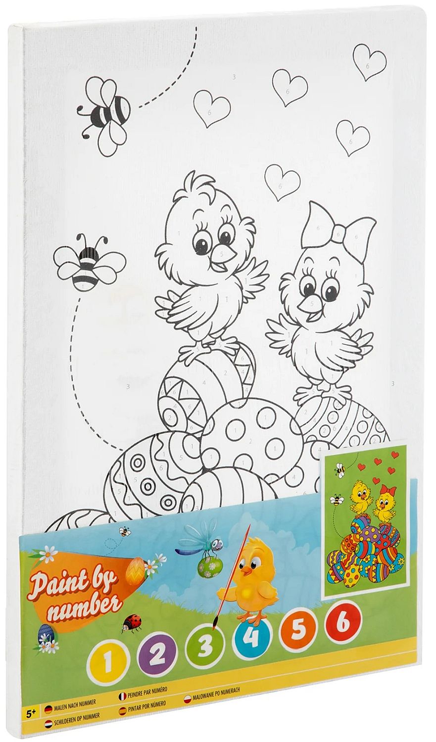 Set de pictură pe numere Grafix - Pui, 30 х 21 cm